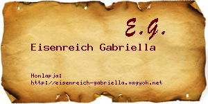 Eisenreich Gabriella névjegykártya