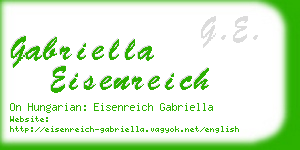 gabriella eisenreich business card